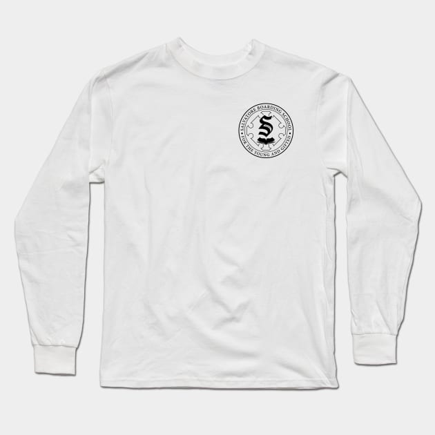 Salvatore Boarding School Crest Long Sleeve T-Shirt by BadCatDesigns